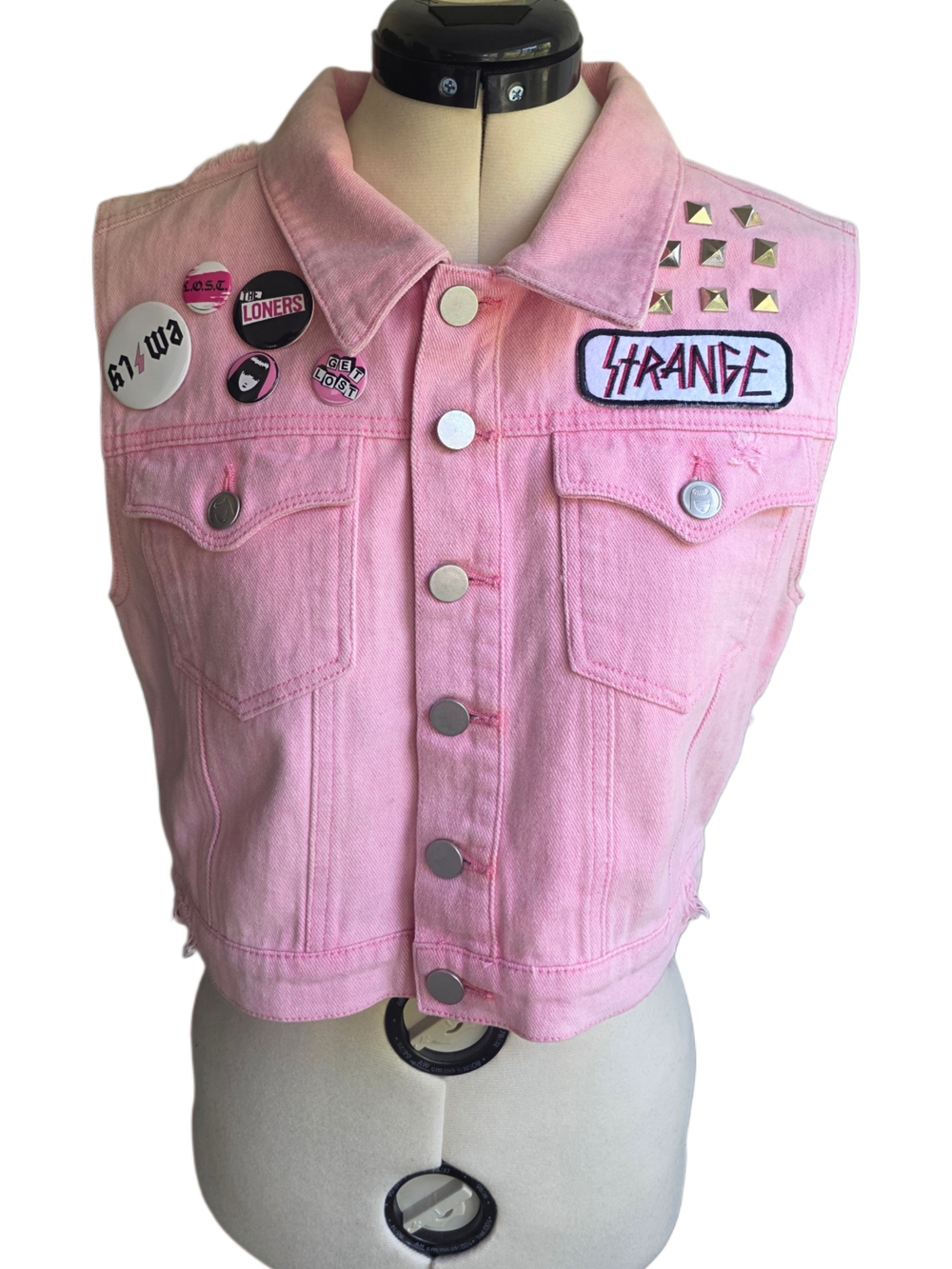 Stay Strange Denim Vest